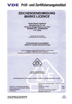 華輝獲得VDE認(rèn)證