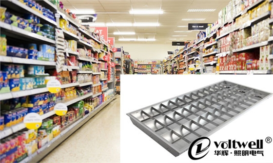 商場(chǎng)照明LED格柵燈盤