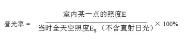 晝光率計(jì)算