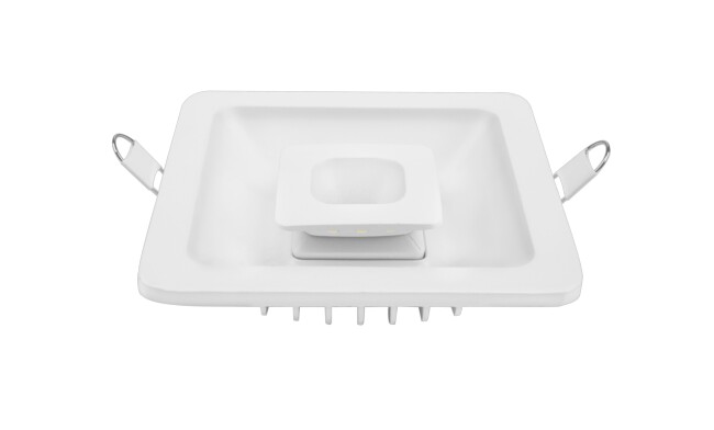 LED 14W雙色方形漫反射筒燈 開孔100*100mm 可分段控制光色 LED 14W雙色方形漫反射筒燈 開孔100*100mm 可分段控制光色